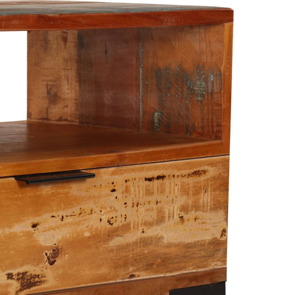 Meuble TV 118x35x45 cm Bois de récupération massif - XIOS