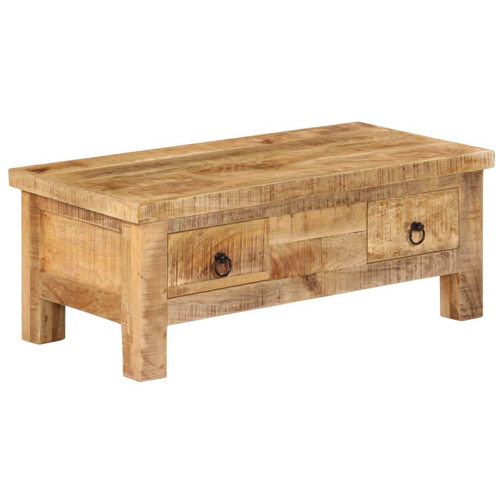 Table basse 90x45x35 cm Bois de manguier massif - XIOS