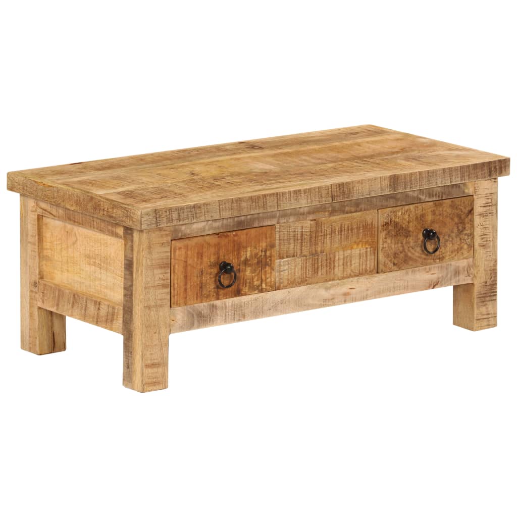 Table basse 90x45x35 cm Bois de manguier massif - XIOS