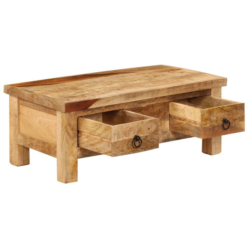 Table basse 90x45x35 cm Bois de manguier massif - XIOS