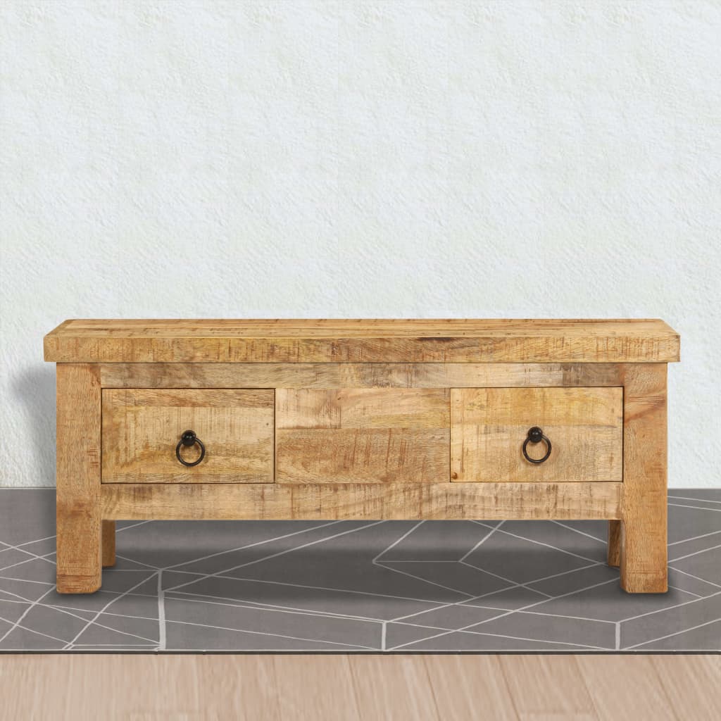Table basse 90x45x35 cm Bois de manguier massif - XIOS