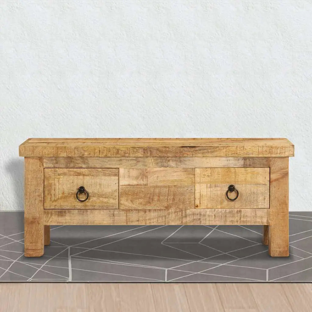 Table basse 90x45x35 cm Bois de manguier massif - XIOS