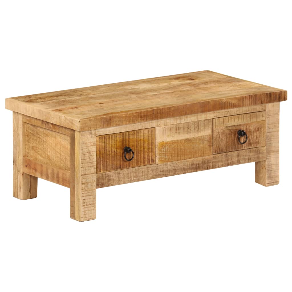 Table basse 90x45x35 cm Bois de manguier massif - XIOS