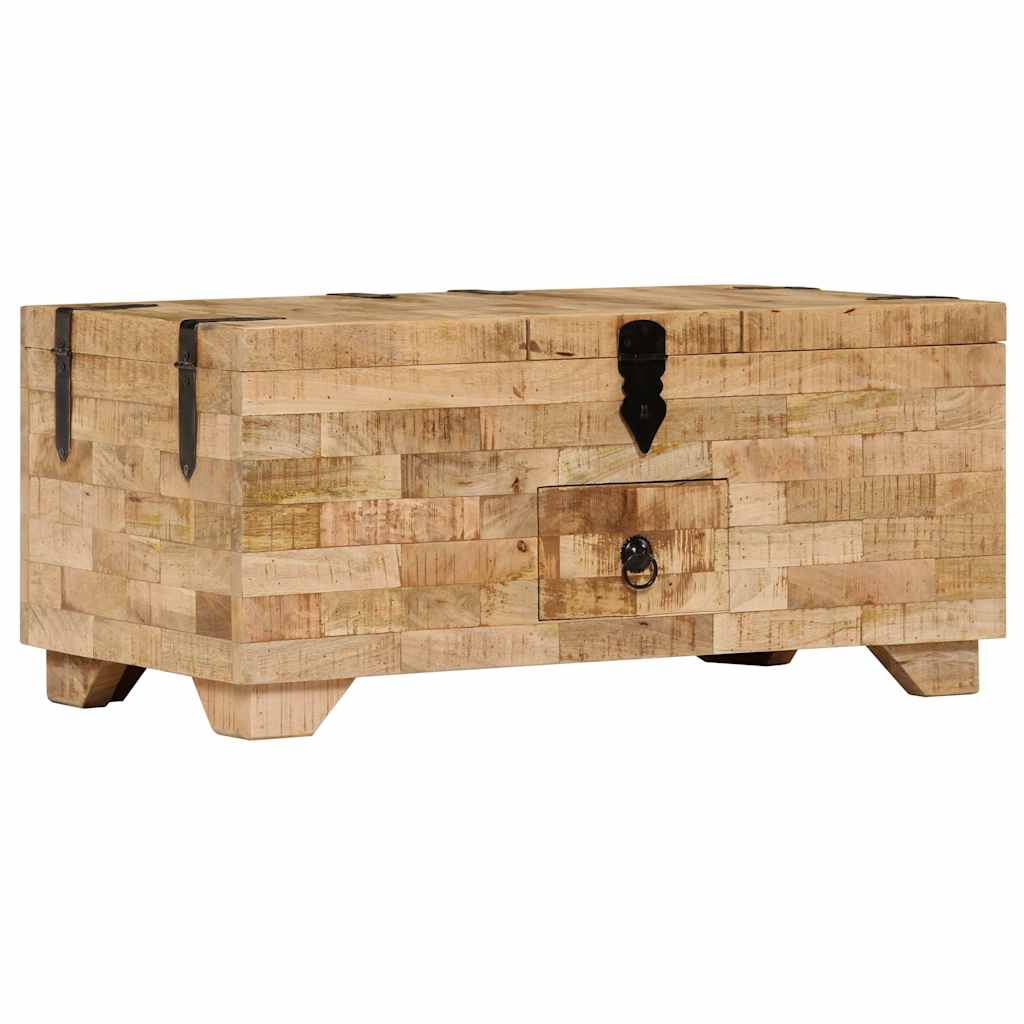 Table basse Bois de manguier massif 80x40x35 cm