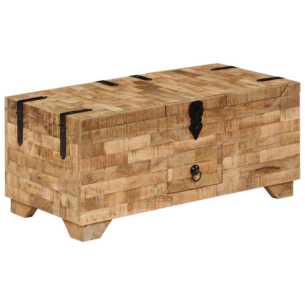 Table basse Bois de manguier massif 80x40x35 cm
