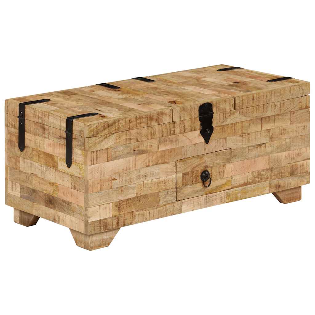 Table basse Bois de manguier massif 80x40x35 cm