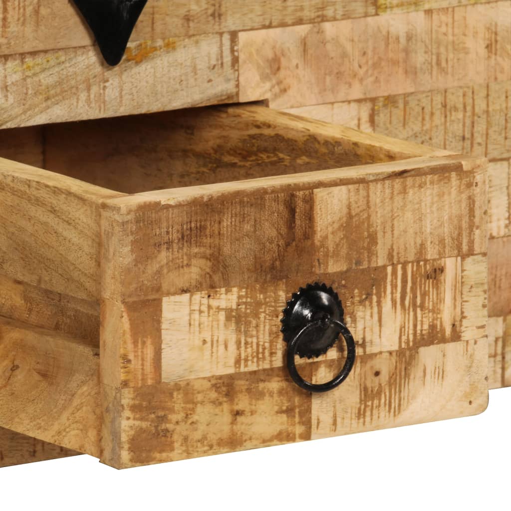 Table basse Bois de manguier massif 80x40x35 cm - XIOS