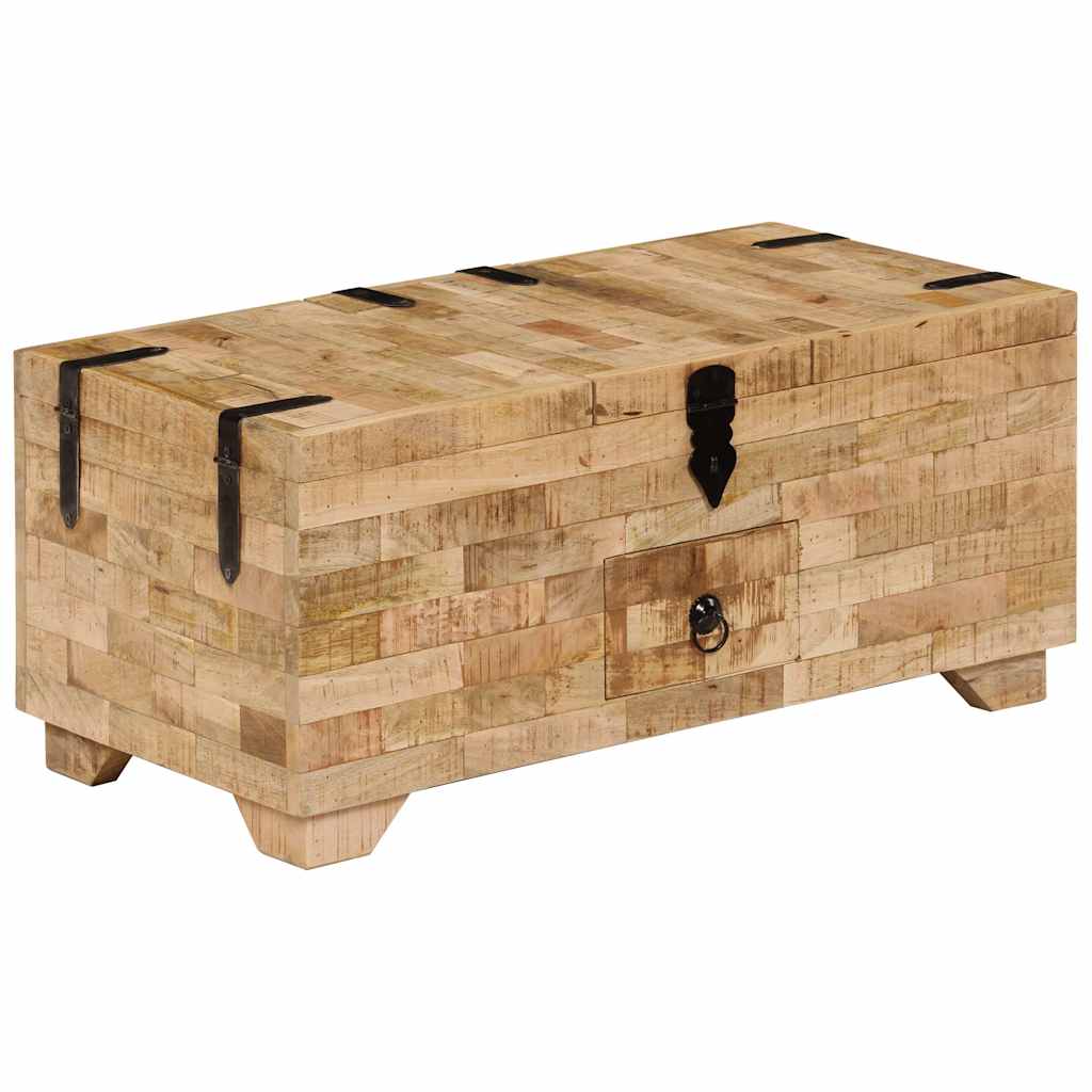 Table basse Bois de manguier massif 80x40x35 cm