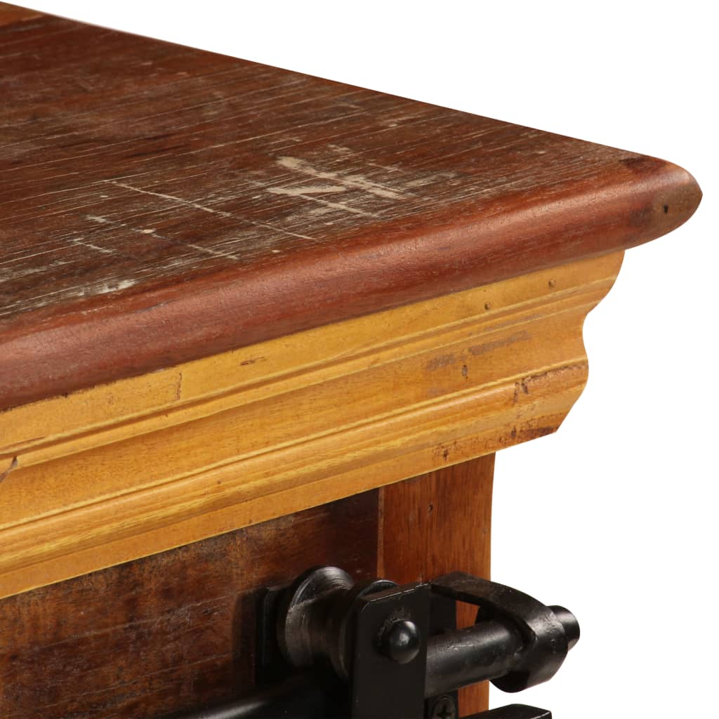 Meuble TV 110 x 30 x 45 cm Bois de récupération massif - XIOS