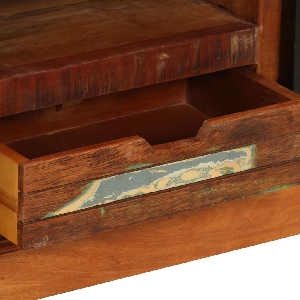 Meuble TV 110 x 30 x 45 cm Bois de récupération massif - XIOS