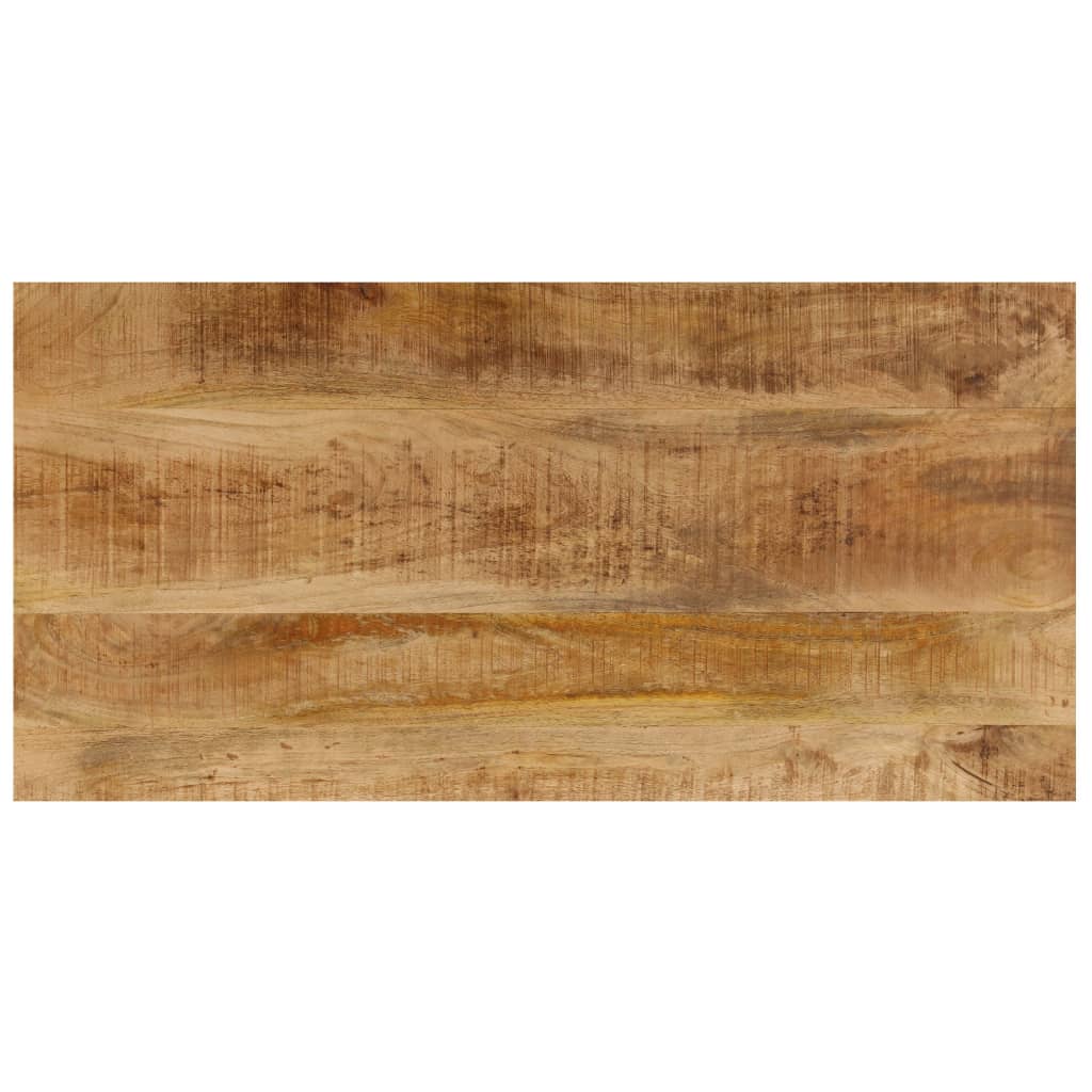 Table basse 100x50x35 cm Bois de manguier solide et acier - XIOS