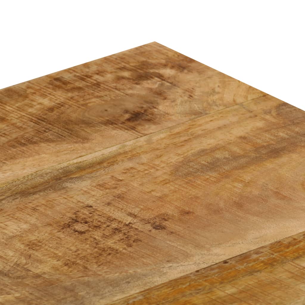 Table basse 100x50x35 cm Bois de manguier solide et acier - XIOS
