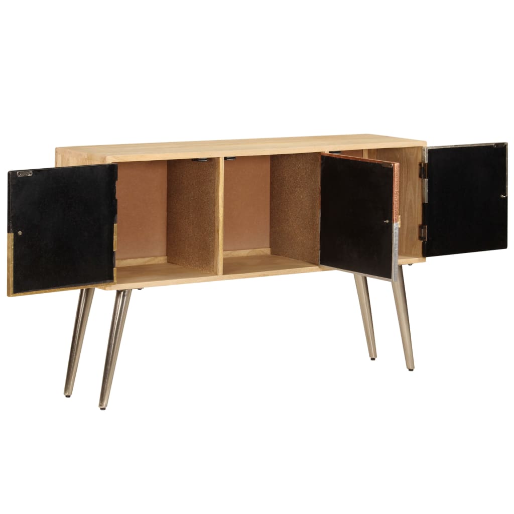 Buffet 120x30x75 cm bois de manguier massif - XIOS