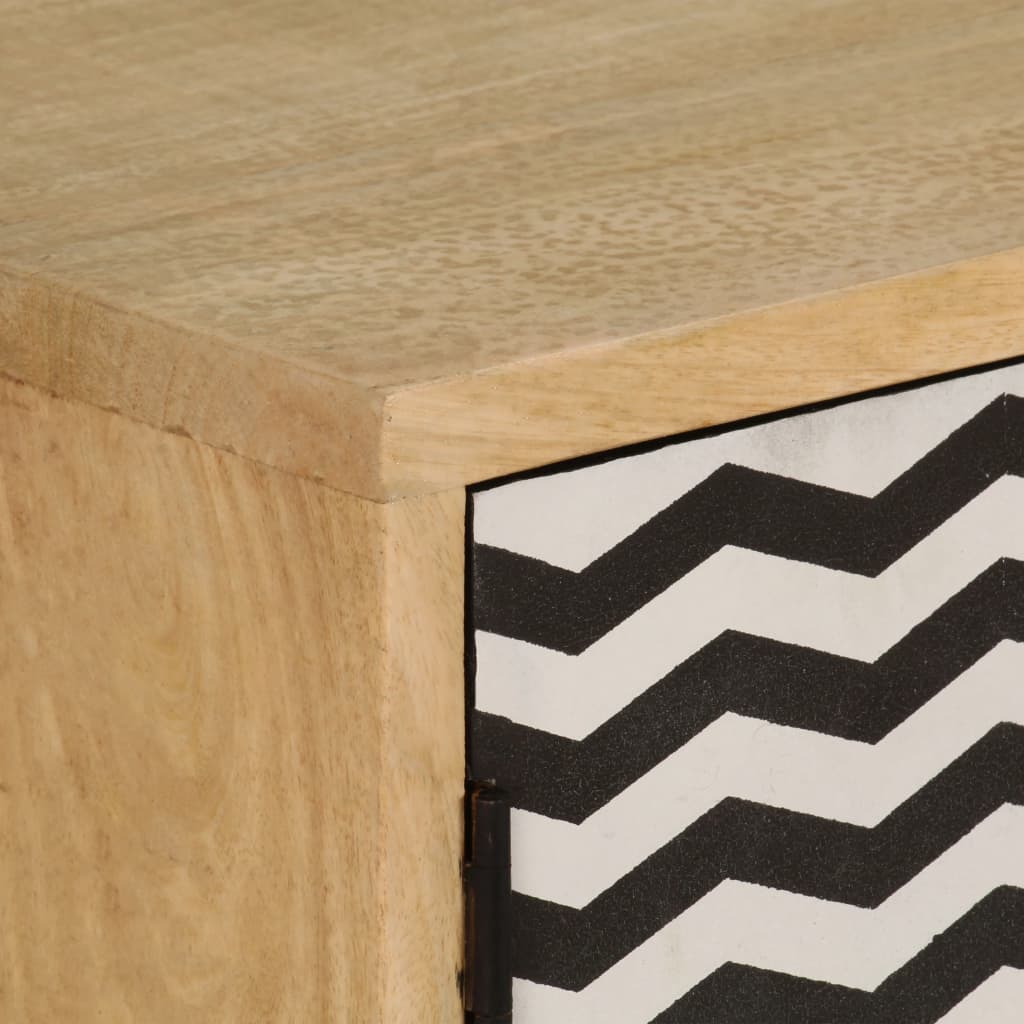 Buffet 120x30x75 cm bois de manguier massif - XIOS