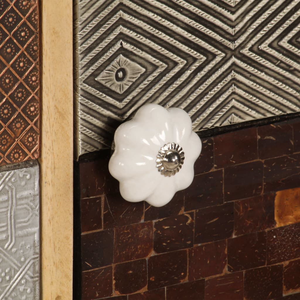 Buffet 120x30x75 cm bois de manguier massif - XIOS