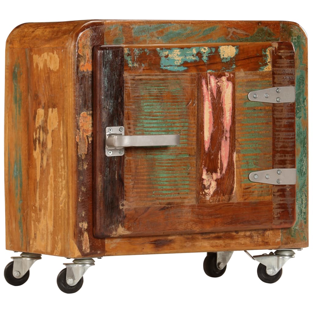 Table de chevet 50 x 30 x 50 cm Bois de récupération massif - XIOS