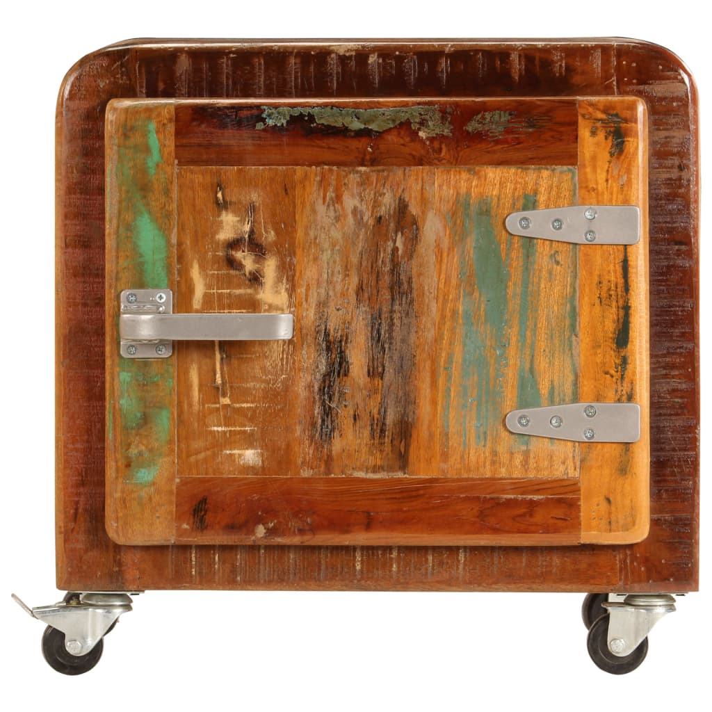 Table de chevet 50 x 30 x 50 cm Bois de récupération massif - XIOS