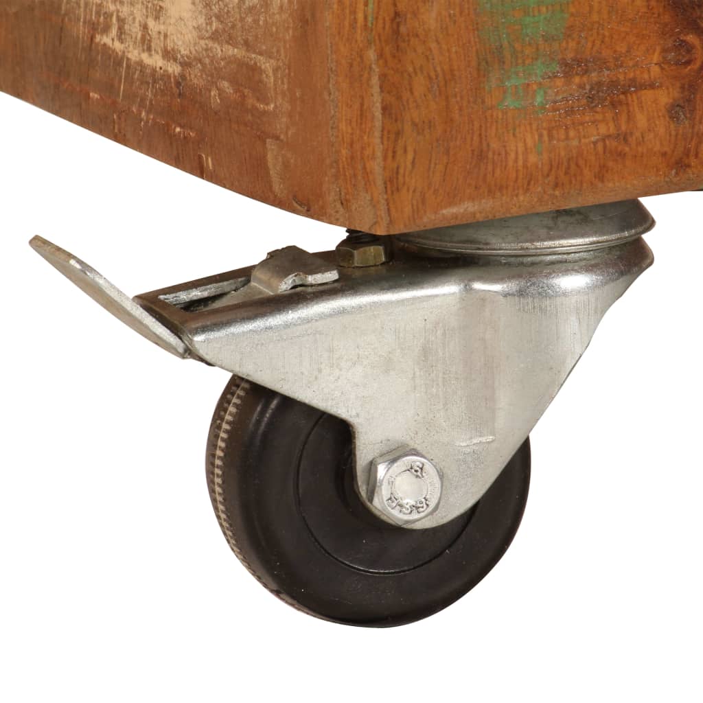 Table de chevet 50 x 30 x 50 cm Bois de récupération massif - XIOS