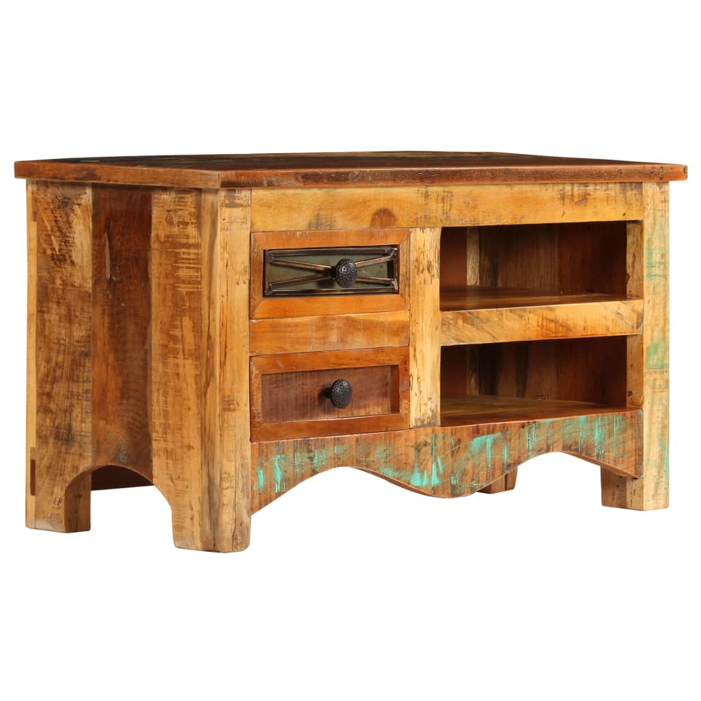 Meuble TV 80x30x40 cm Bois de récupération massif - XIOS