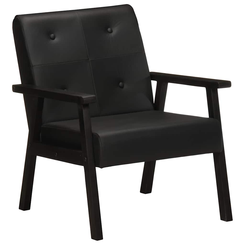 Fauteuil noir cuir véritable - XIOS