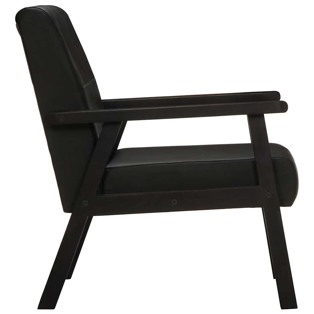 Fauteuil noir cuir véritable - XIOS