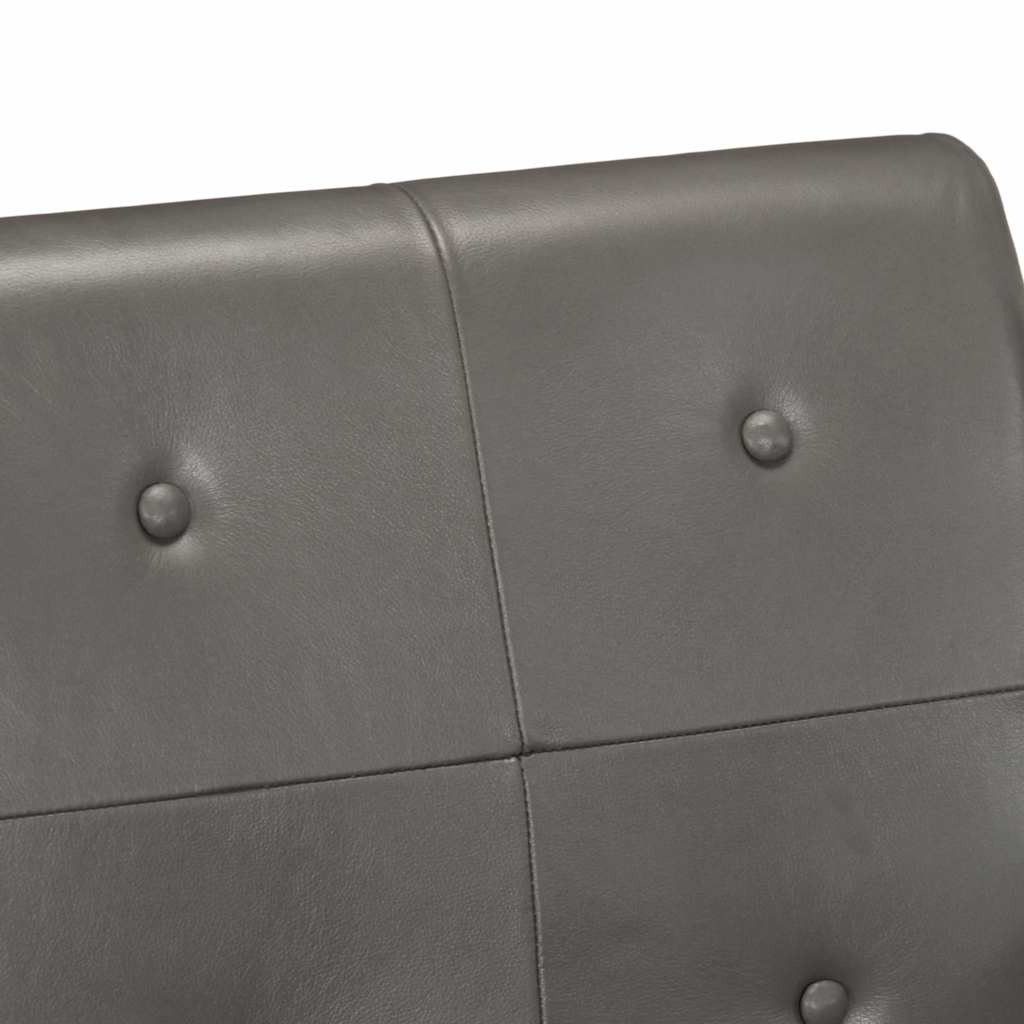 Fauteuil gris cuir véritable - XIOS