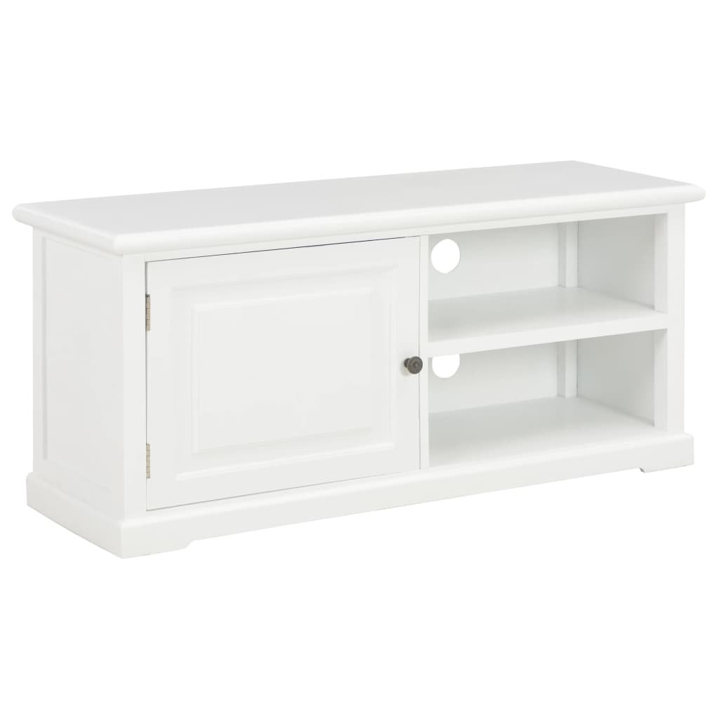 Meuble TV Blanc 90x30x40 cm Bois - XIOS