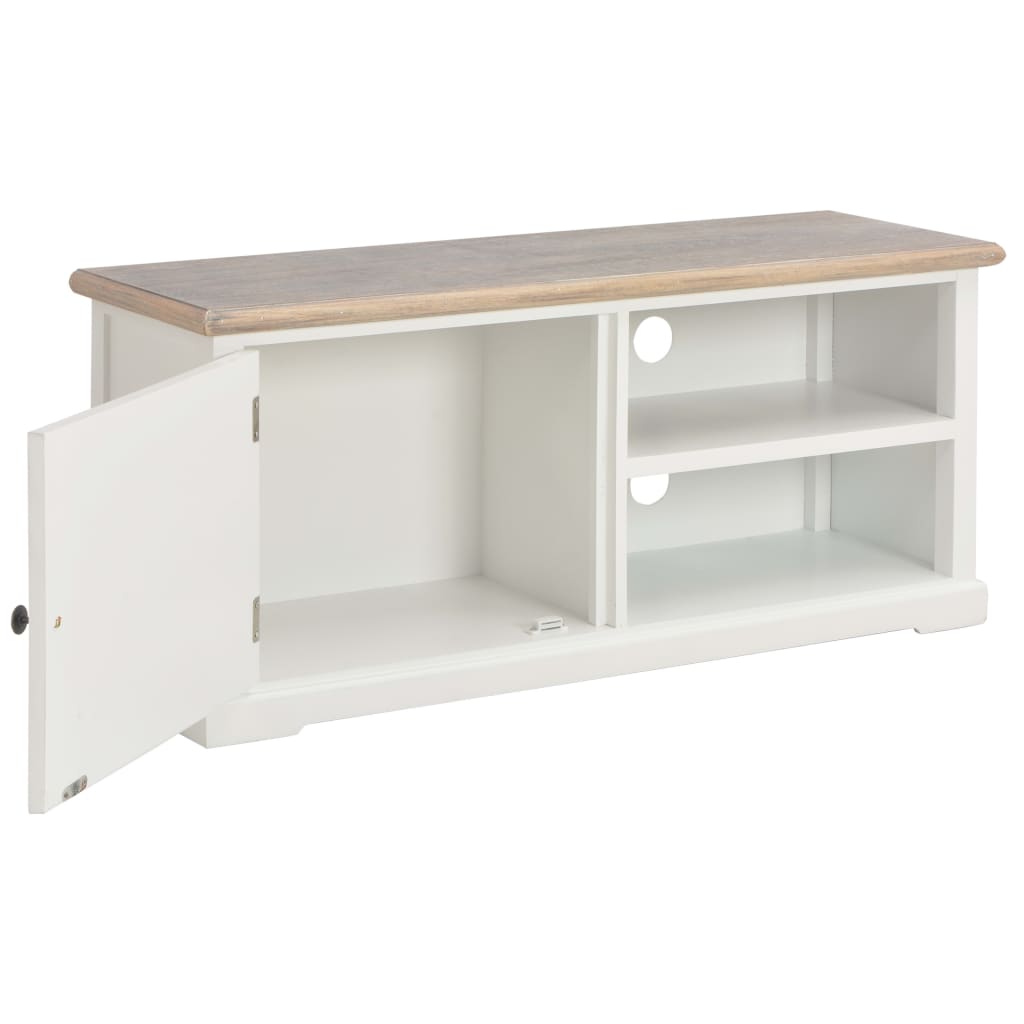 Meuble TV Blanc 90x30x40 cm Bois - XIOS