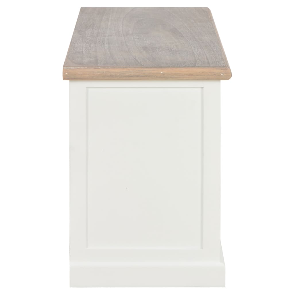 Meuble TV Blanc 90x30x40 cm Bois - XIOS