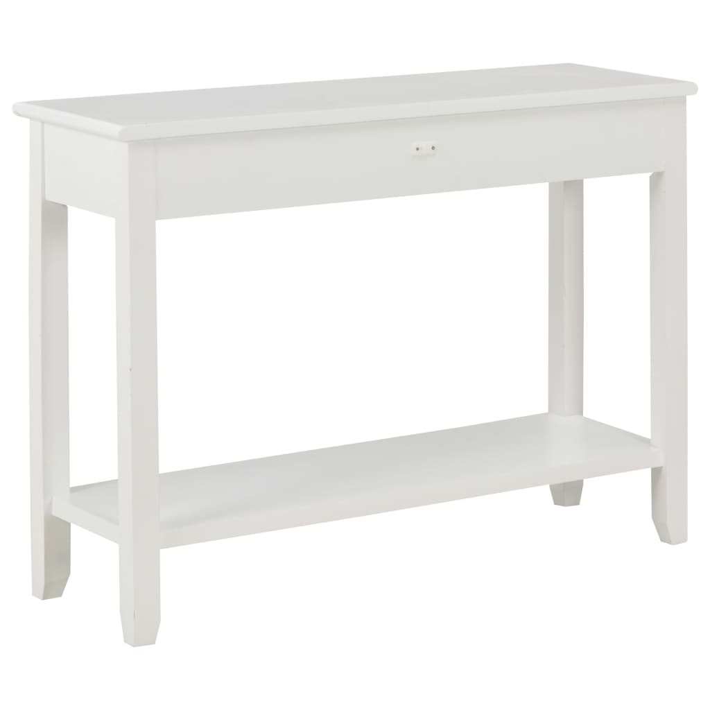 Table console Blanc 110x35x80 cm Bois - XIOS