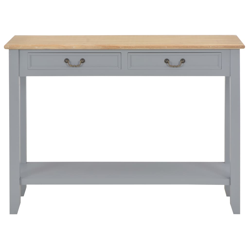 Table console Gris 110x35x80 cm Bois - XIOS