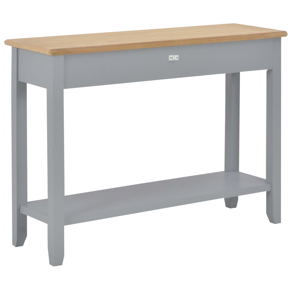 Table console Gris 110x35x80 cm Bois - XIOS