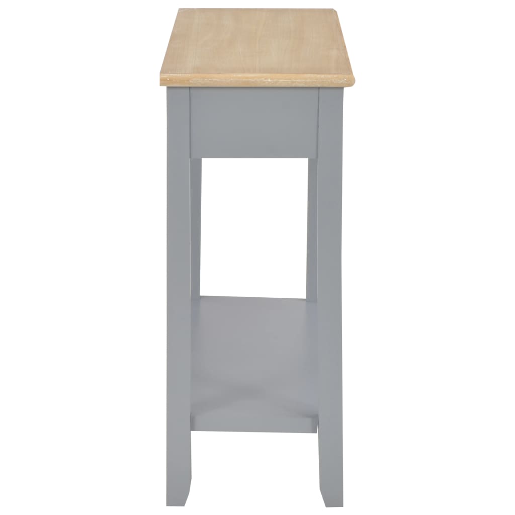 Table console Gris 110x35x80 cm Bois - XIOS