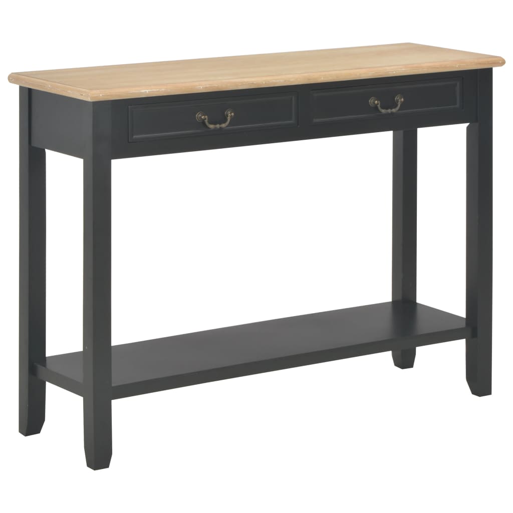 Table console Noir 110x35x80 cm Bois - XIOS