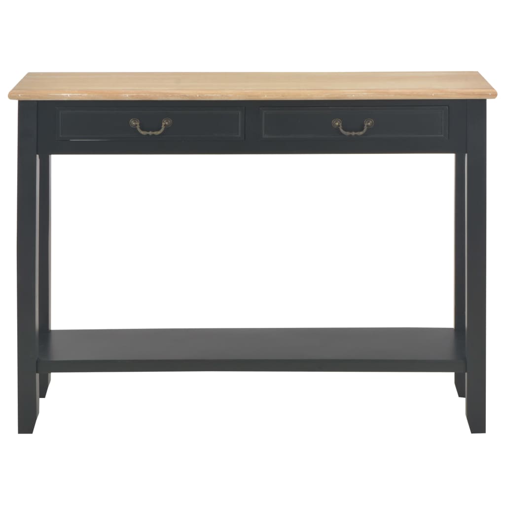 Table console Noir 110x35x80 cm Bois - XIOS