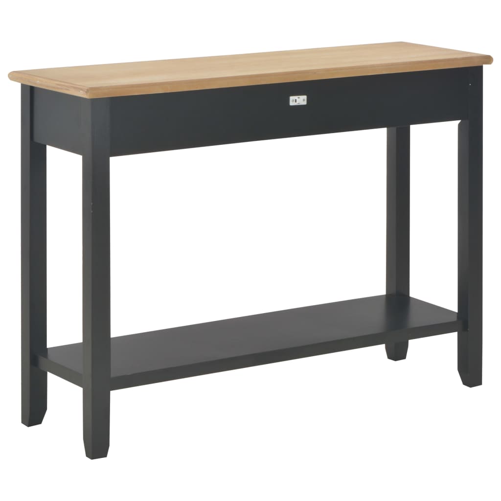 Table console Noir 110x35x80 cm Bois - XIOS