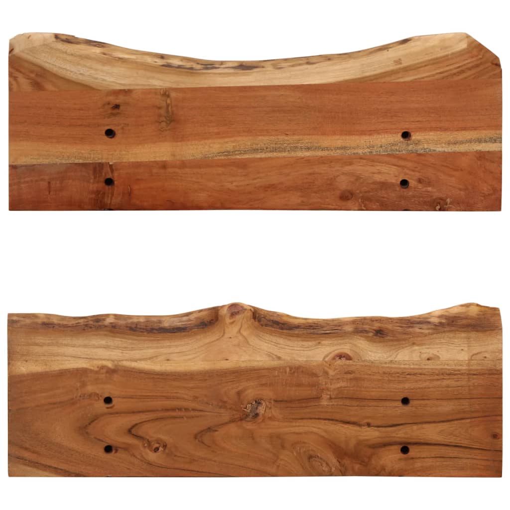 Étagères murales 2 pcs 60x20x18 cm Bois d'acacia massif - XIOS