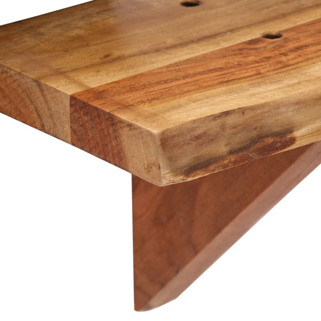 Étagères murales 2 pcs 60x20x18 cm Bois d'acacia massif - XIOS