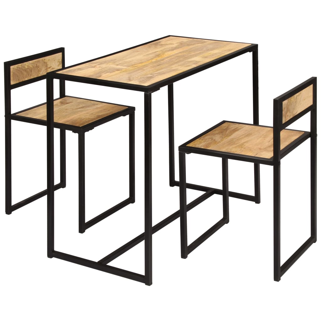 Ensemble de salle à dîner 3 pcs Bois de manguier solide - XIOS