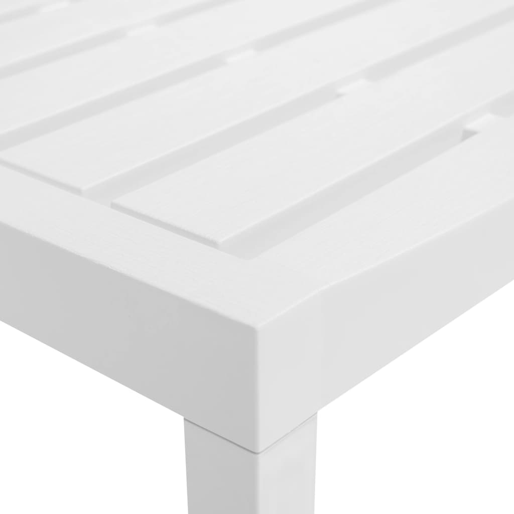Salon de jardin 3 pcs Plastique Blanc - XIOS