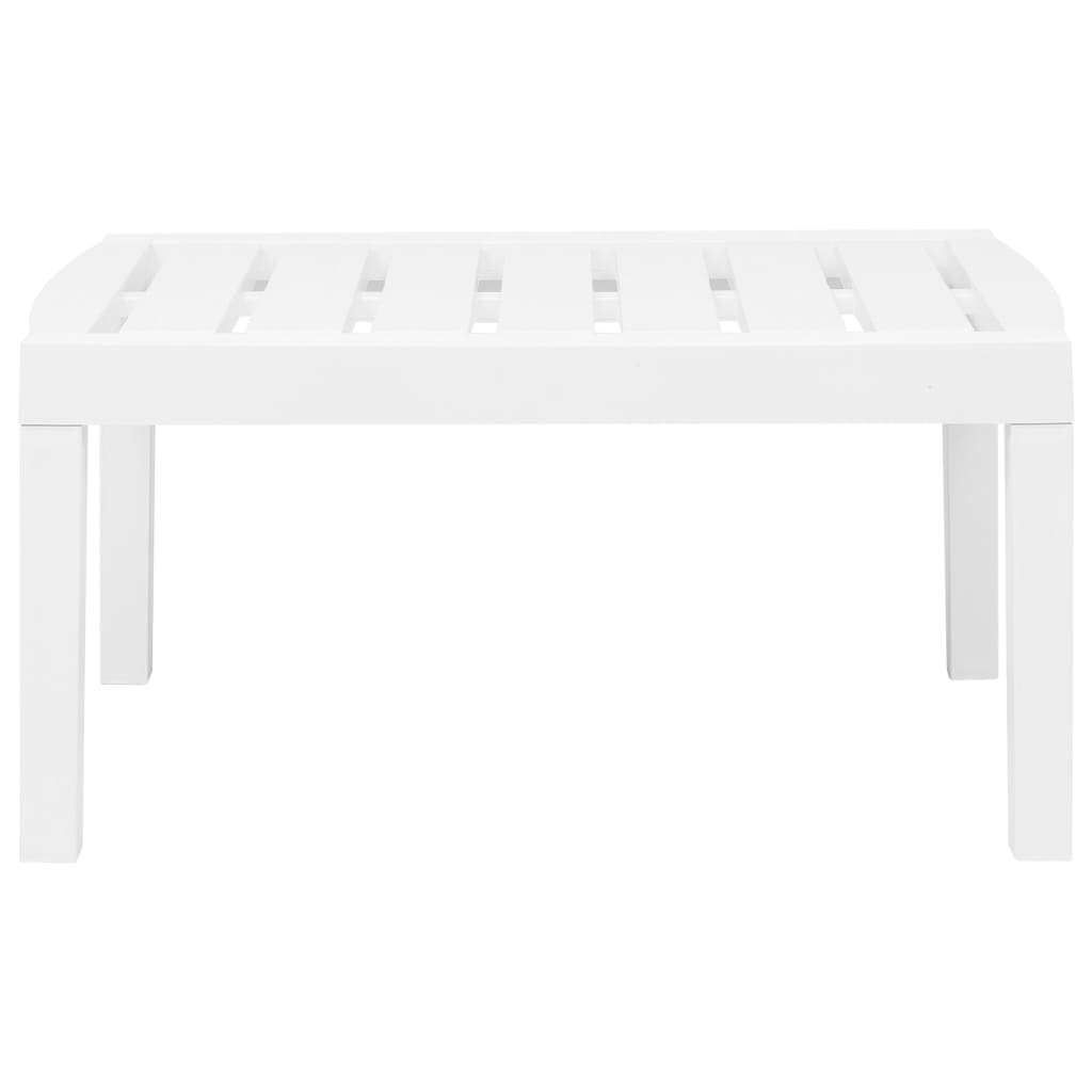 Salon de jardin 3 pcs Plastique Blanc - XIOS
