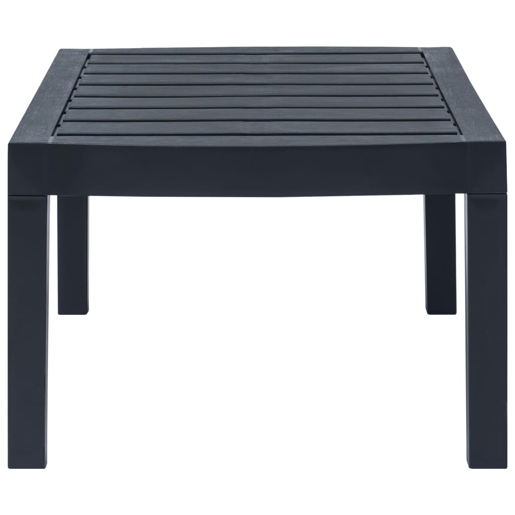 Salon de jardin 3 pcs Plastique Anthracite - XIOS