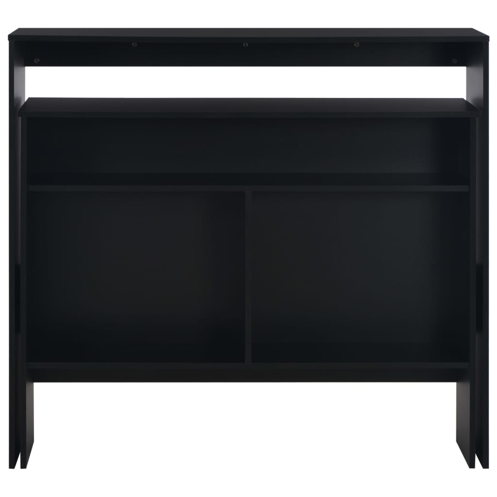 Table de bar avec 2 dessus de table Noir 130 x 40 x 120 cm - XIOS