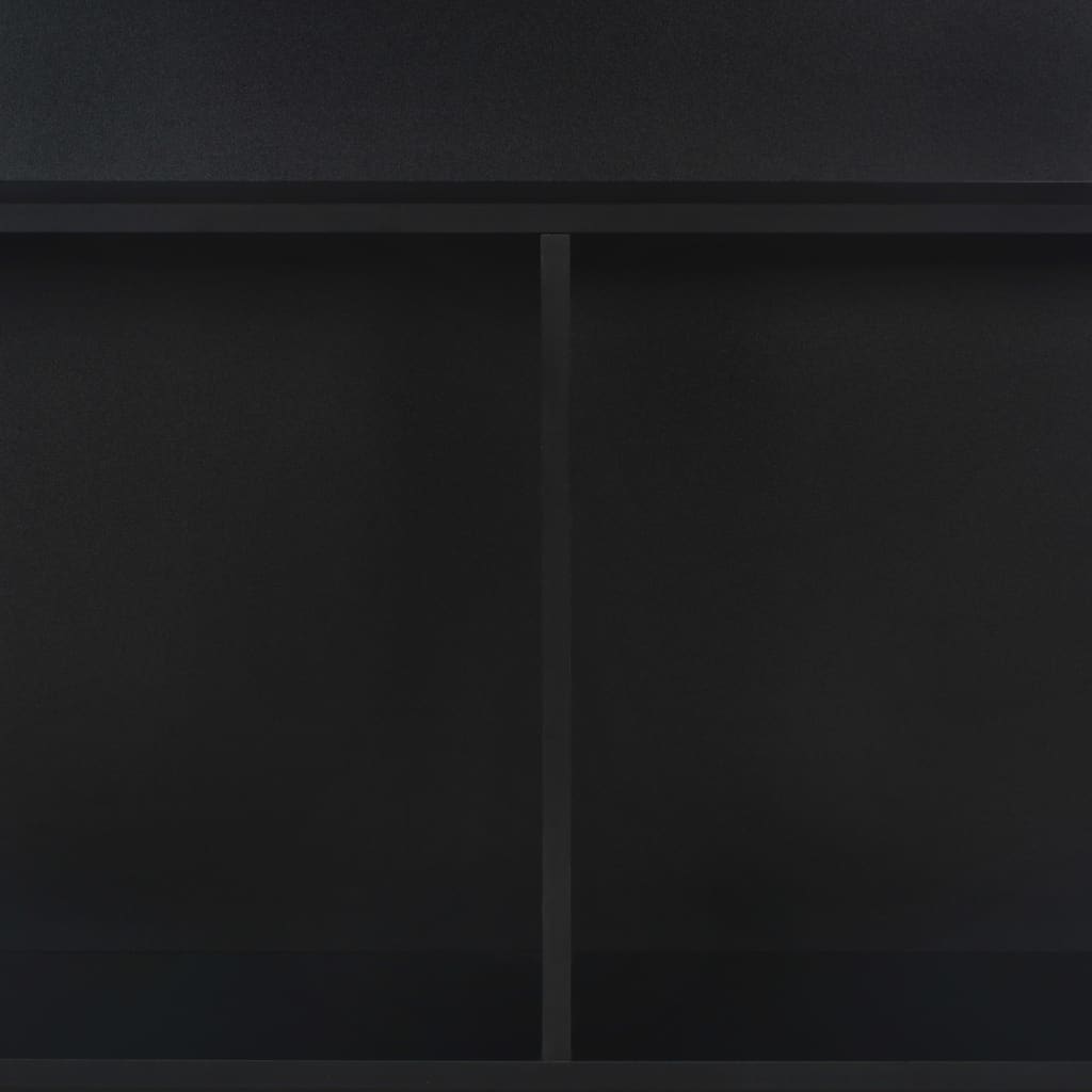 Table de bar avec 2 dessus de table Noir 130 x 40 x 120 cm - XIOS