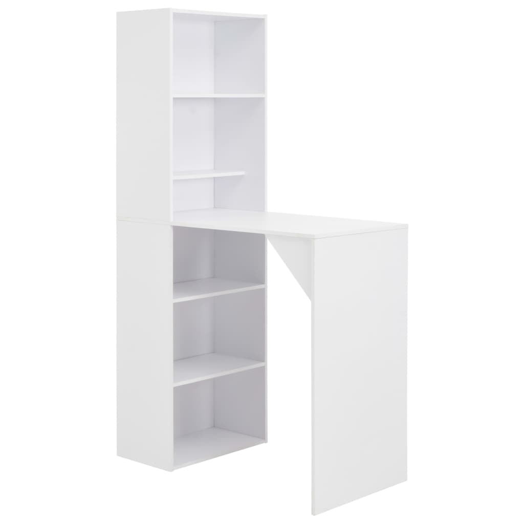 Table de bar avec armoire Blanc 115x59x200 cm - XIOS