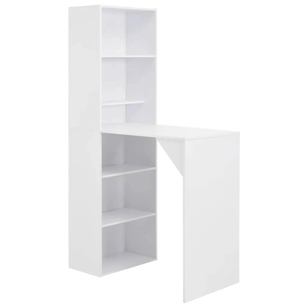 Table de bar avec armoire Blanc 115x59x200 cm - XIOS