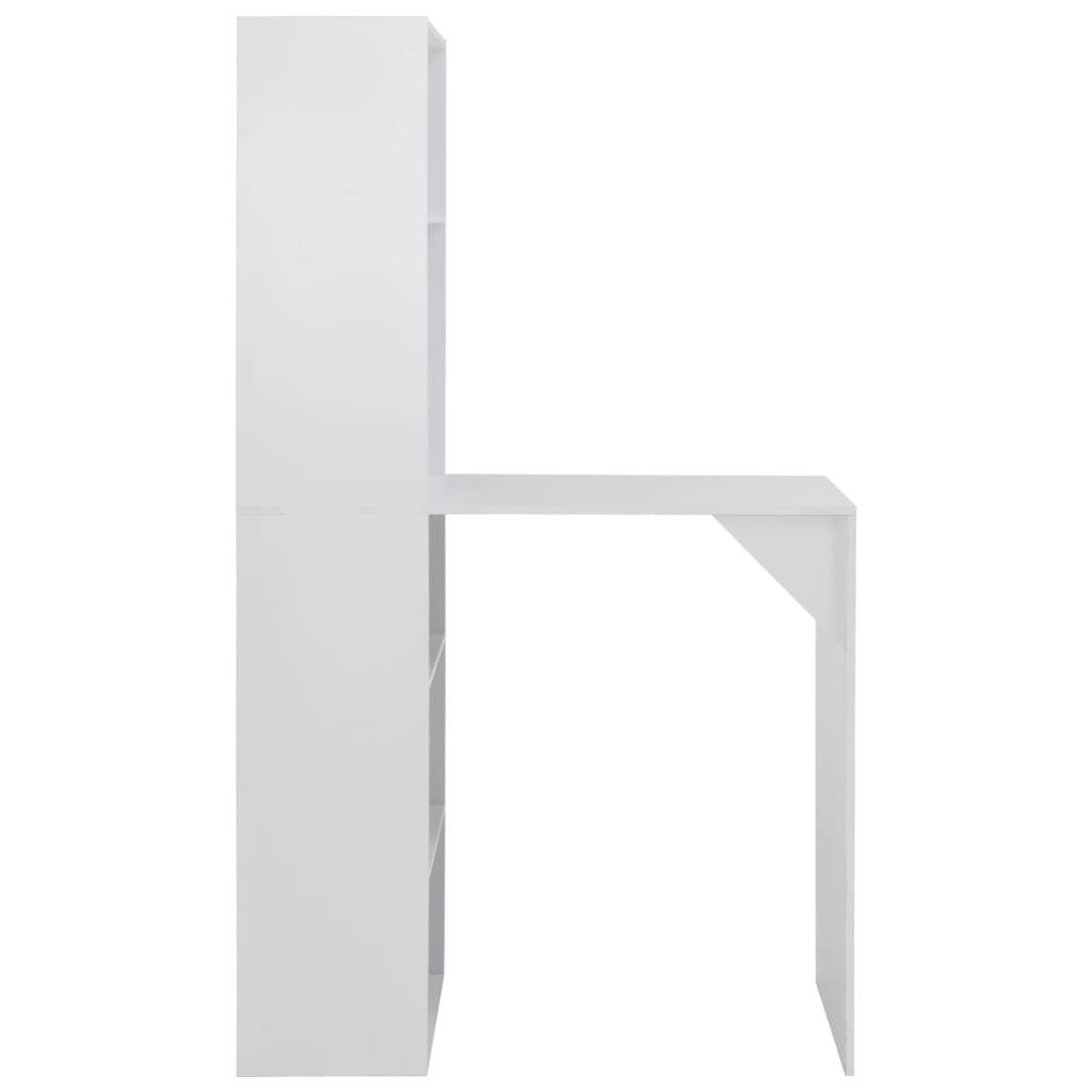 Table de bar avec armoire Blanc 115x59x200 cm - XIOS