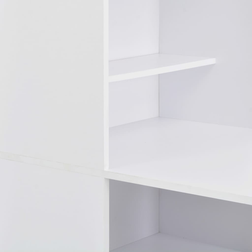 Table de bar avec armoire Blanc 115x59x200 cm - XIOS