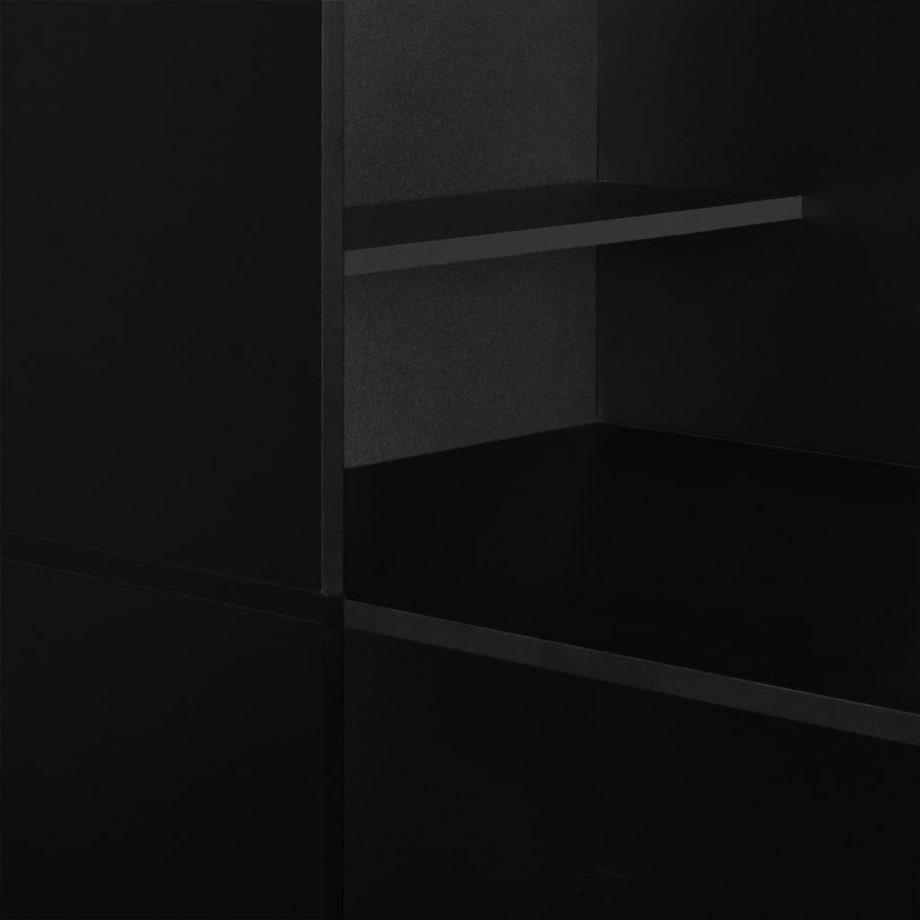 Table de bar avec armoire Noir 115x59x200 cm - XIOS