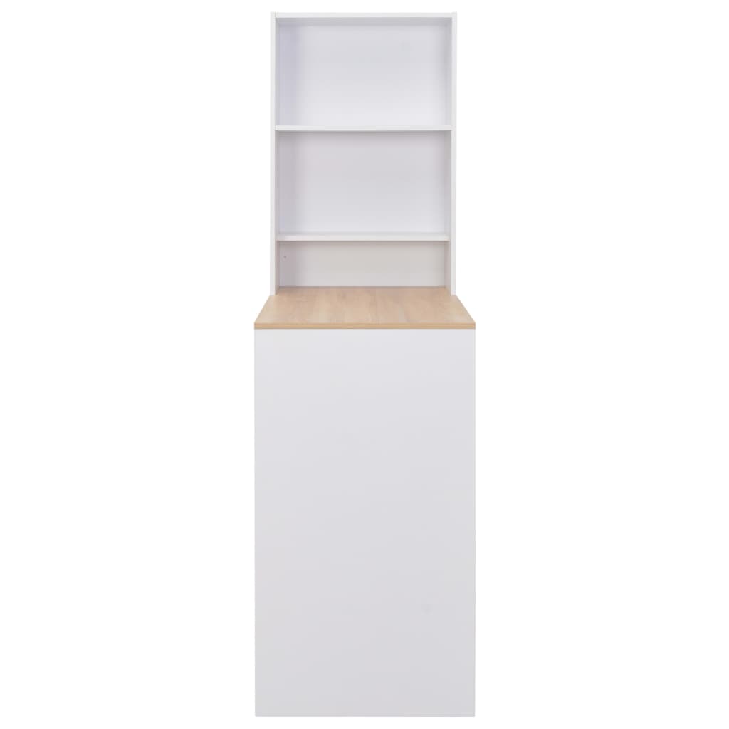 Table de bar avec armoire Blanc 115x59x200 cm - XIOS